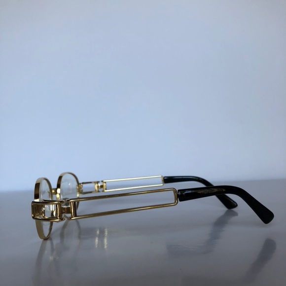 Vintage Oval Frame Unisex Clear Lens Glasses - Picture 4 of 5